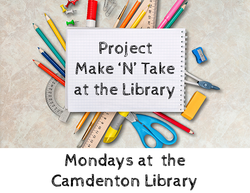 Project Make & Take at the Camdenton Library